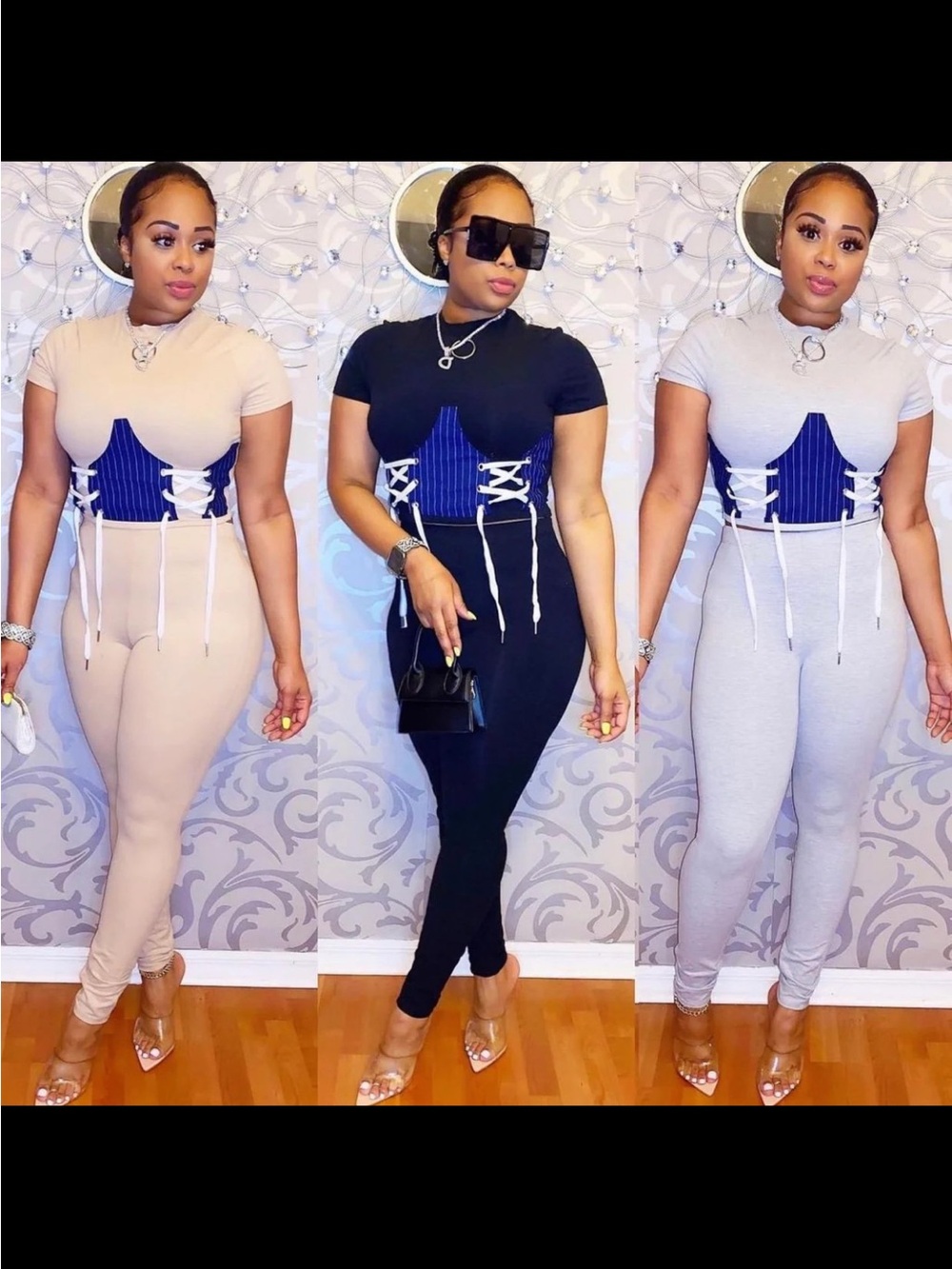 Corset set Grey NEW